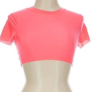 Offline by Aerie Vibrant Coral Crop Top